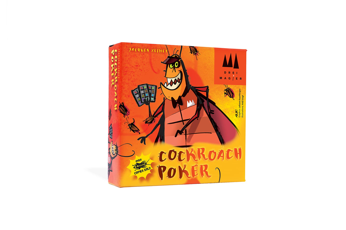 Coiledspring Games: Schmidt | DMS Cockroach Poker English Edition – Card Game for 2-6 Players, Ages 8+, 15 Minutes