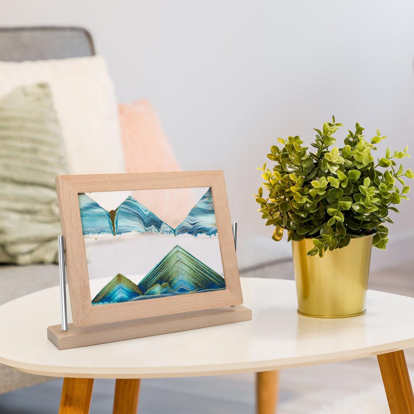 Coitak Moving Sand Art Picture – Dynamic Desktop Sand Art for Home & Office