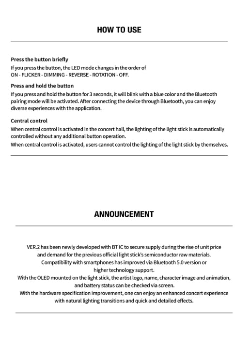 Stray Kids Official Light Stick Ver.2 by Cokodive – Authentic Concert Accessory