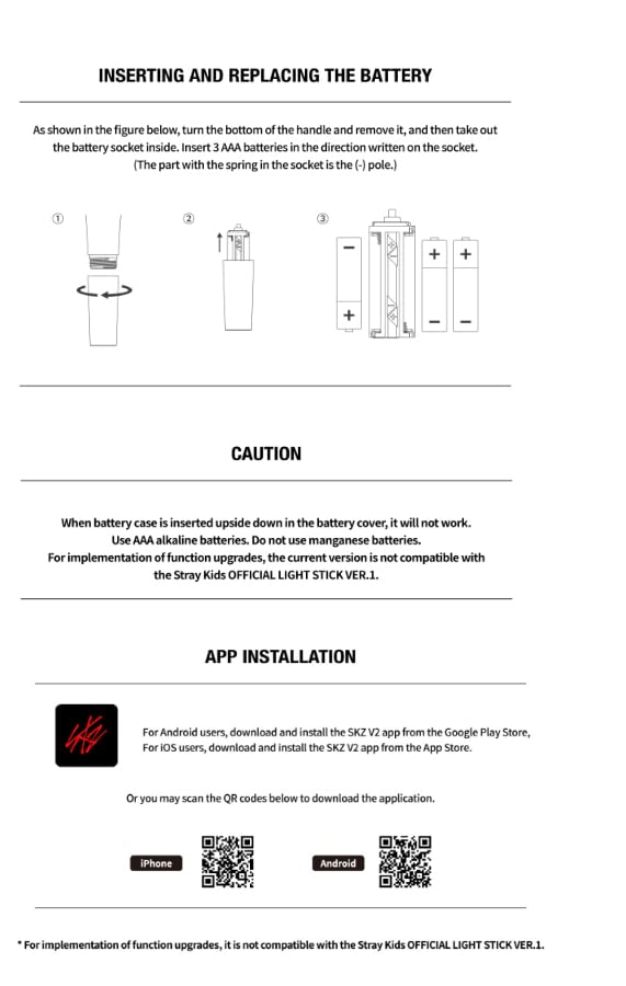 Stray Kids Official Light Stick Ver.2 by Cokodive – Authentic Concert Accessory