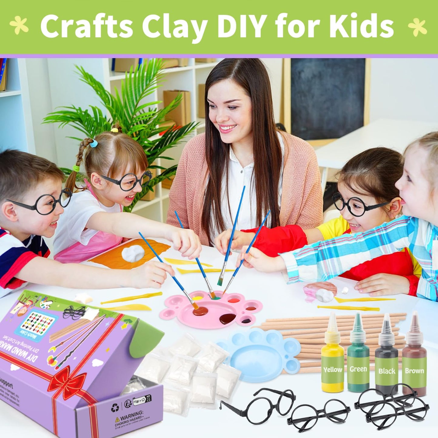 Col-Pary DIY Magic Wand Making Kit – 63-Piece Art & Craft Set