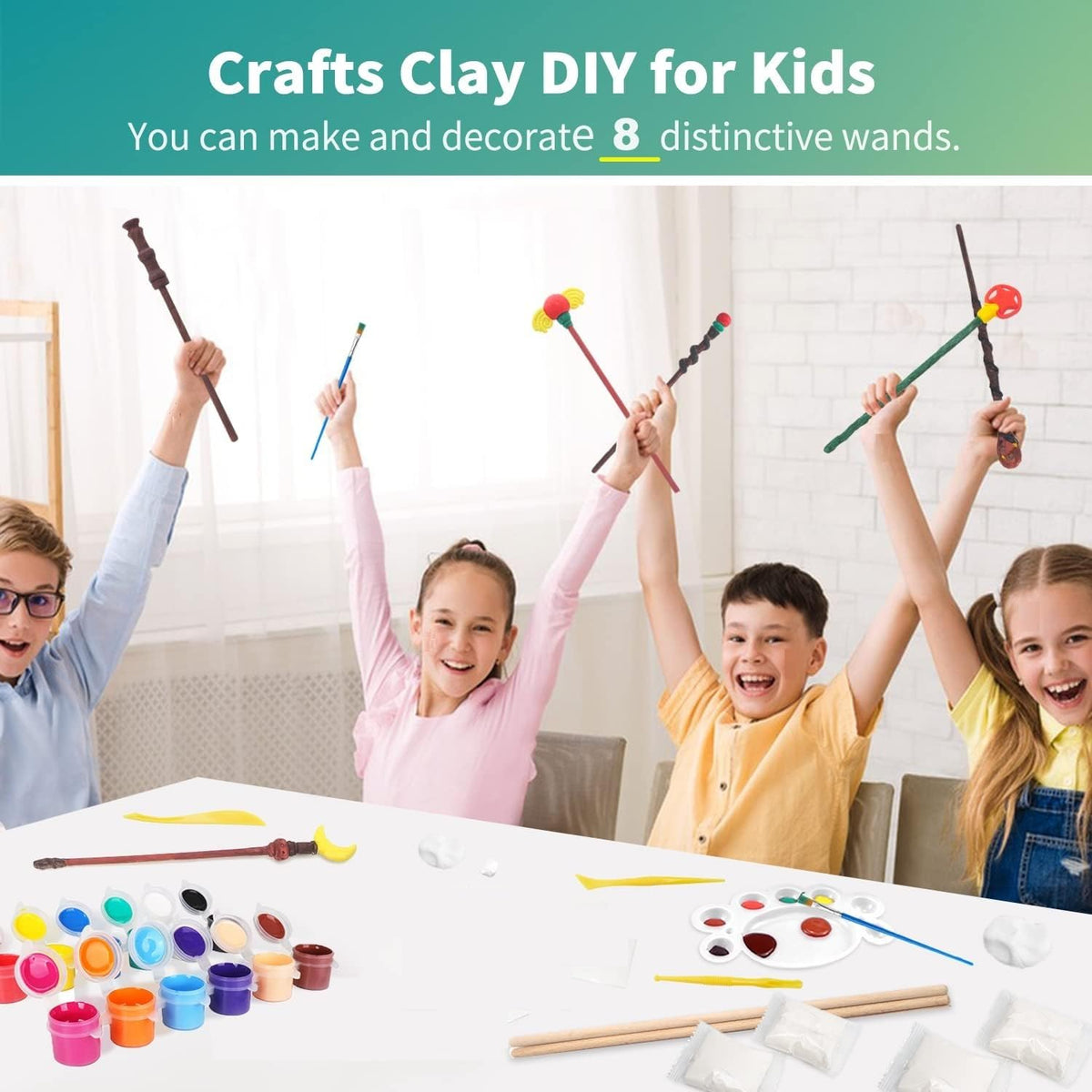 Col-Pary Magic Wand Making Kit – DIY Art Craft for Kids & School Activities