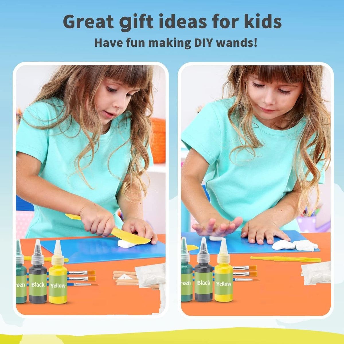 Col-Pary Magic Wand Making Kit – DIY Art Craft for Kids & School Activities