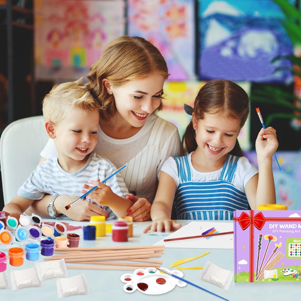 Col-Pary Magic Wand Making Kit – DIY Art Craft for Kids & School Activities