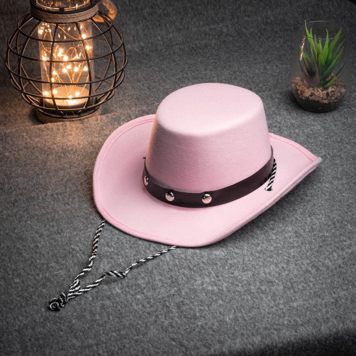 COLLECT PRESENT Baby Pink Cowboy Hat – 20 inch Circumference, One Size Fits Most Infants
