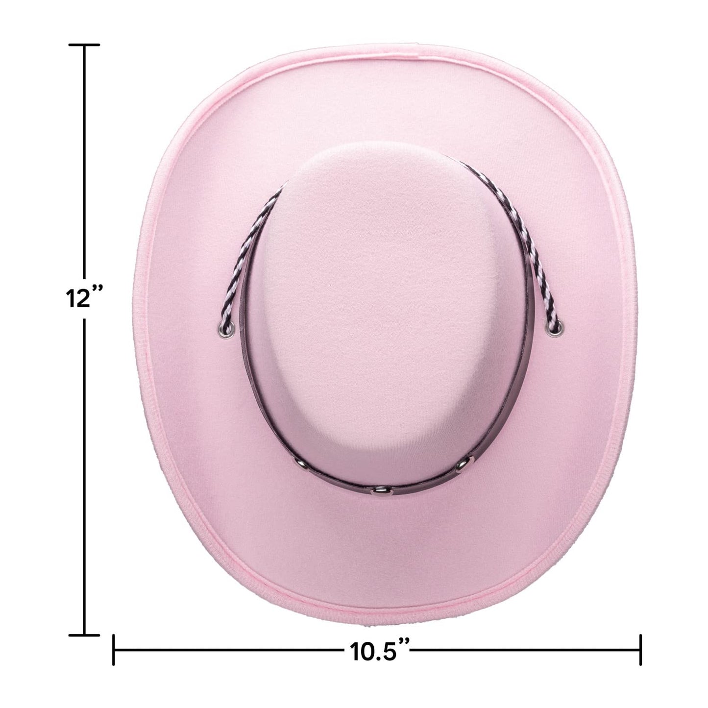 COLLECT PRESENT Baby Pink Cowboy Hat – 20 inch Circumference, One Size Fits Most Infants