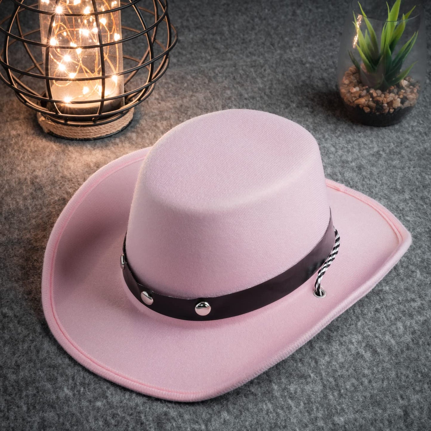 COLLECT PRESENT Baby Pink Cowboy Hat – 20 inch Circumference, One Size Fits Most Infants