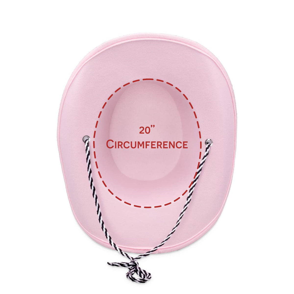 COLLECT PRESENT Baby Pink Cowboy Hat – 20 inch Circumference, One Size Fits Most Infants