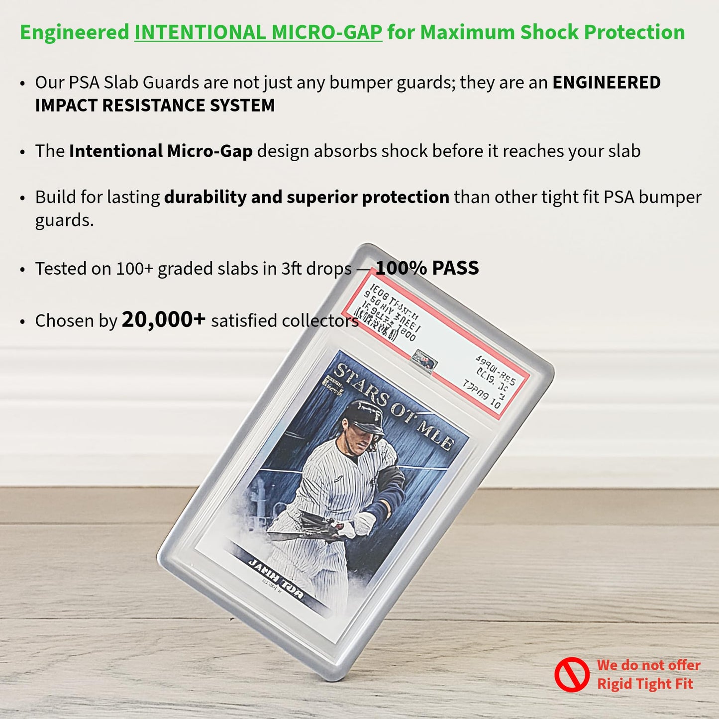 The Collector's Hubs - 10× PSA Slab Guards – Shock-Absorbing PSA Slab Protectors, Multicolor Bumper Set