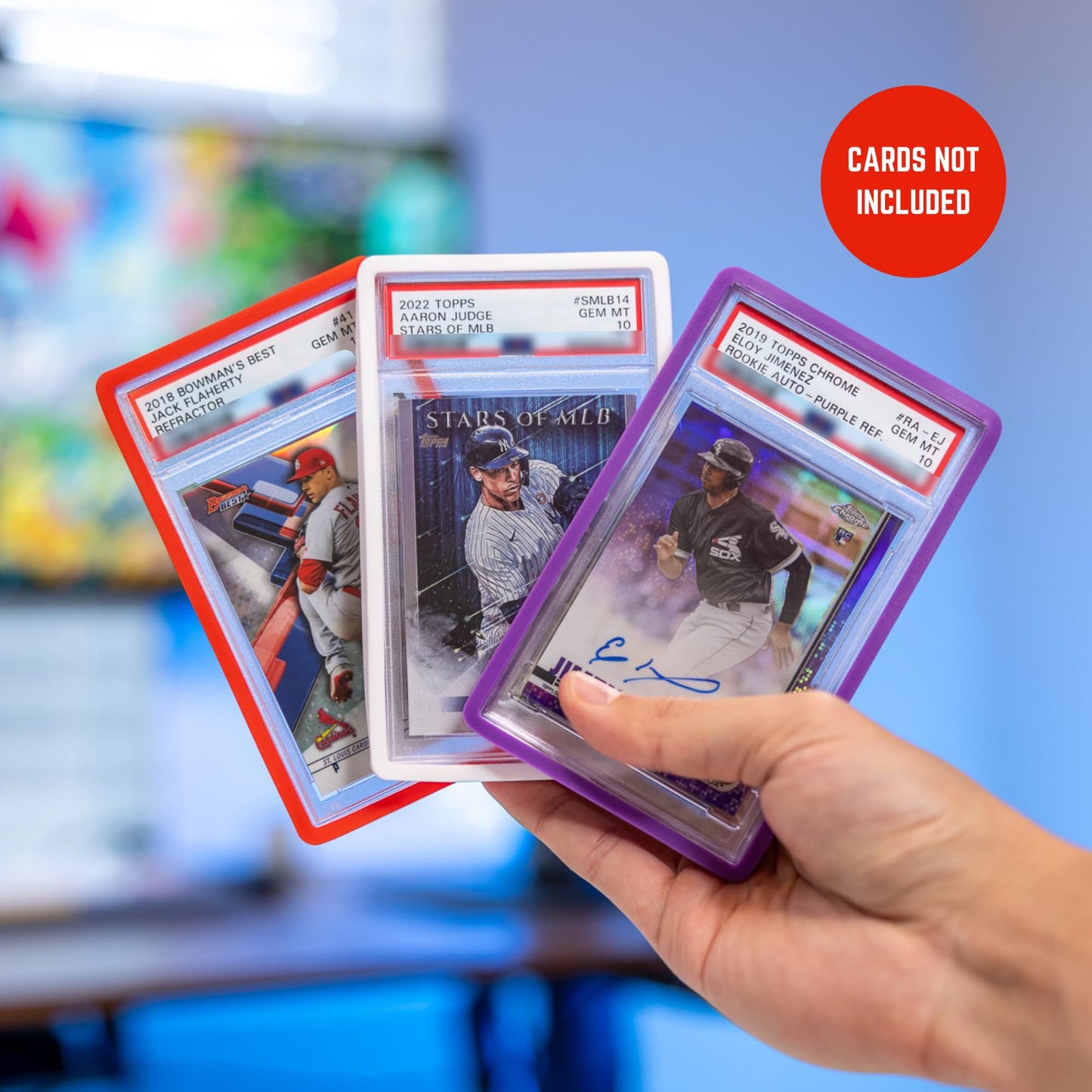 The Collector's Hubs - 10× PSA Slab Guards – Shock-Absorbing PSA Slab Protectors, Multicolor Bumper Set