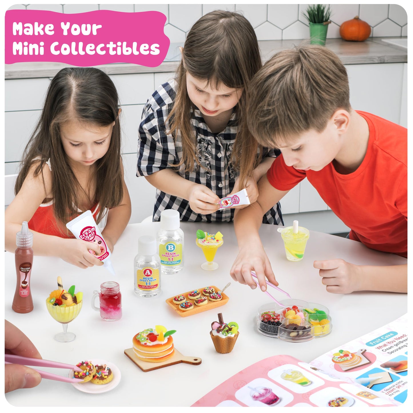 ColoPlay 12 Miniature Food Toys Set – DIY Resin Play for Kids 8-13