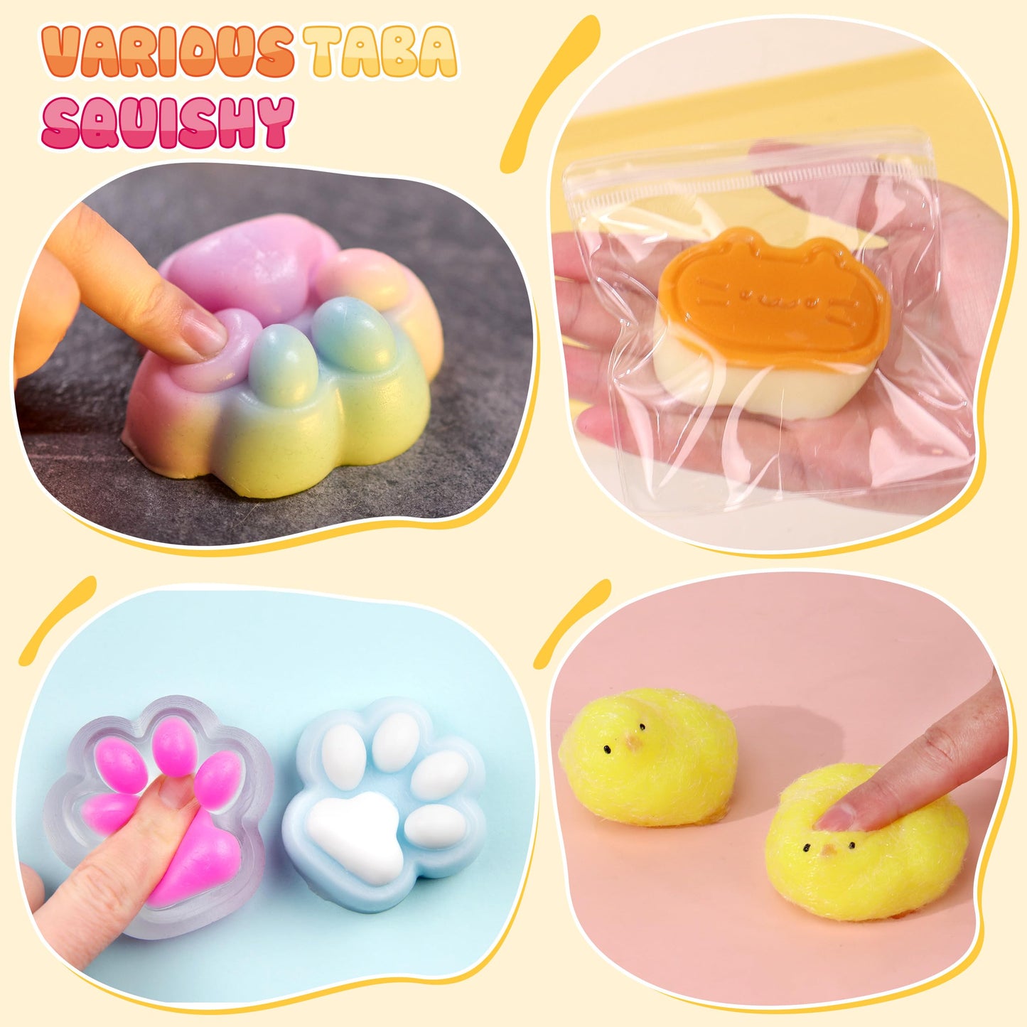 ColoPlay Taba Squishy Kit – 18oz Silicone, Guided, Bubble-Free Cure, Mold & Flocking Powder