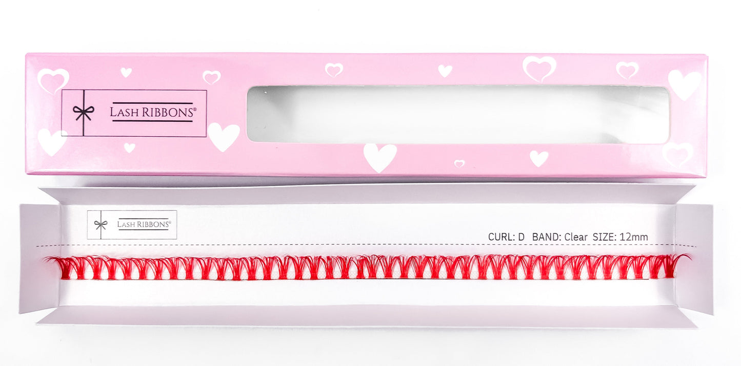 Red 'D' Curl Lash Ribbons®