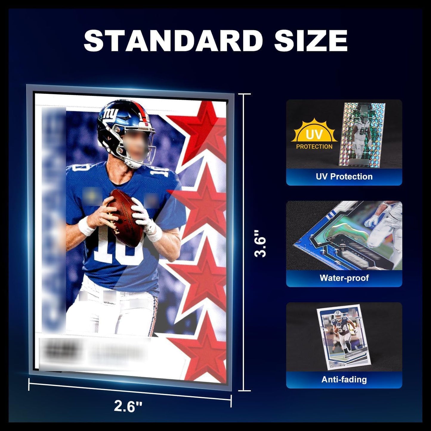COLQU 1000ct Clear Card Sleeves – Soft Plastic Protectors for MTG, Baseball & Sports Cards