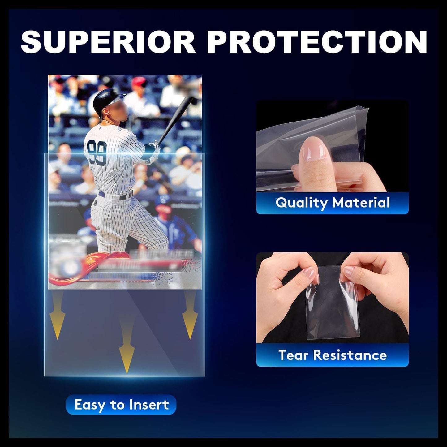 COLQU 10000ct Clear Card Sleeves – Standard 66x91mm, Soft Protectors for MTG & Sports Cards