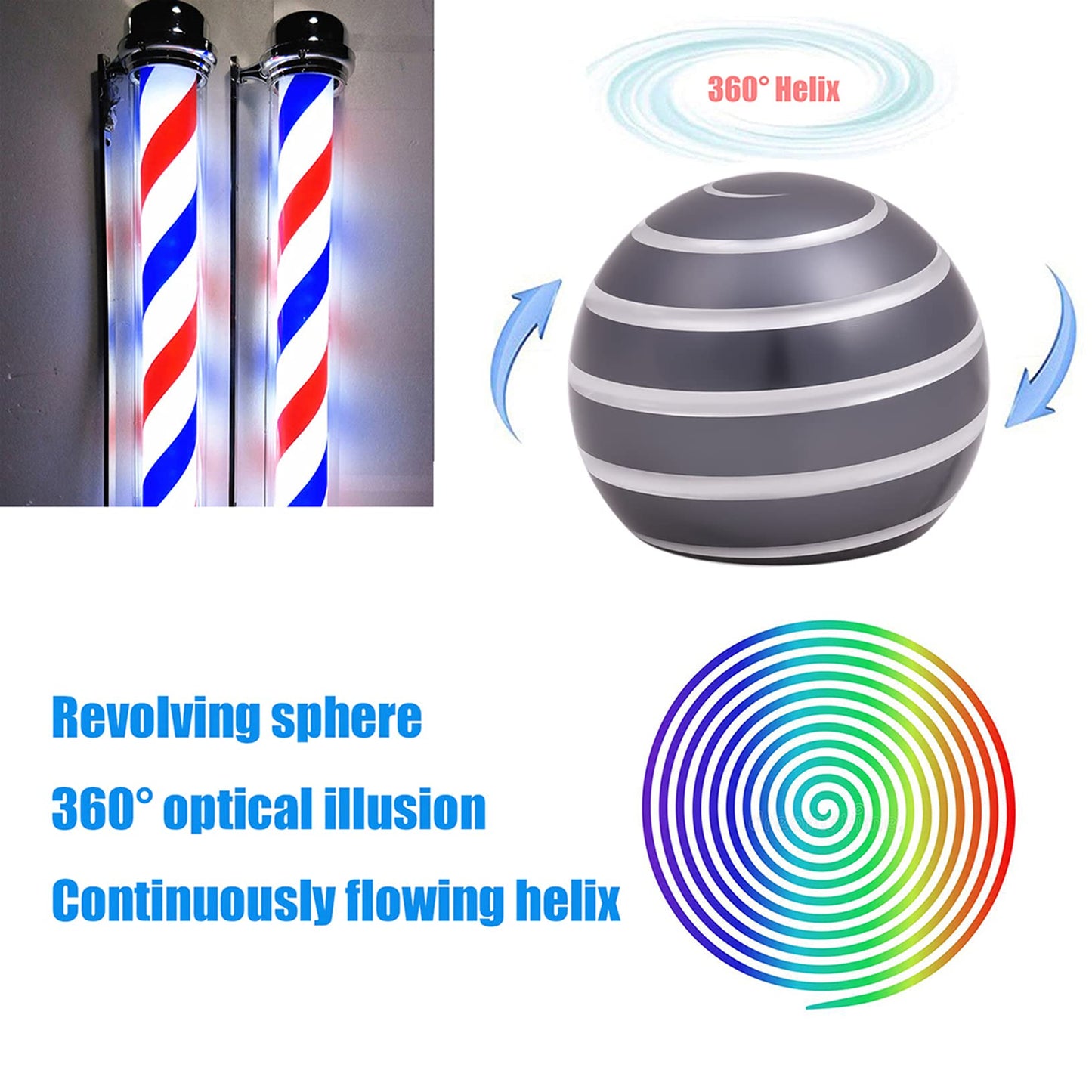 Comerda Desk Fidget Toy – Kinetic Spin, Optical Illusion, Silent 180s Gift for Office/Home