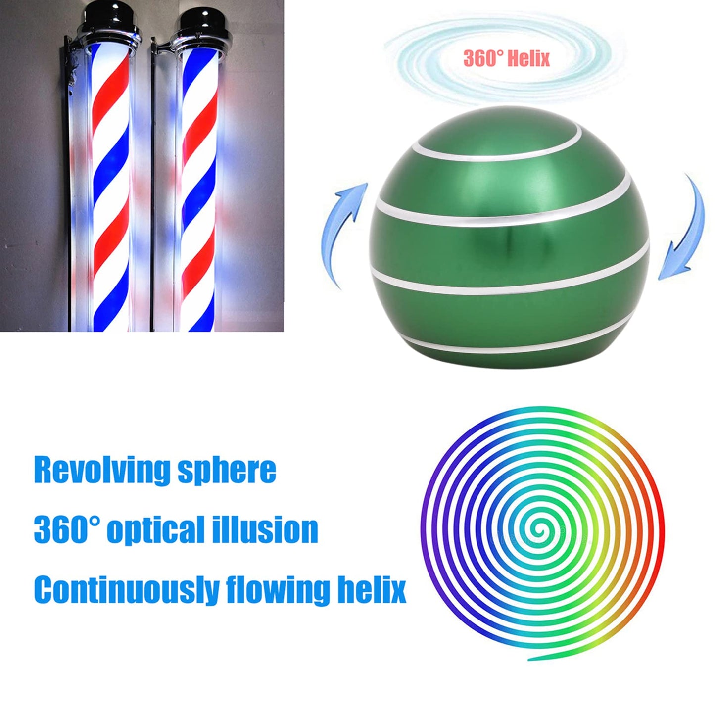 Comerda Desk Fidget Toy – Spin for 180 Seconds, Optical Illusion, Stress Relief Gift for Office & Home