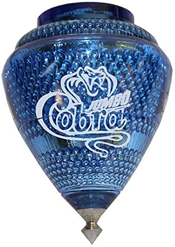 Cometa 3 Pack Jumbo Cobra Trompos – Durable Plastic Spin Tops with Metal Tip (Made in Mexico)
