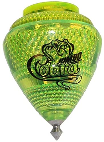 Cometa 3 Pack Jumbo Cobra Trompos – Durable Plastic Spin Tops with Metal Tip (Made in Mexico)