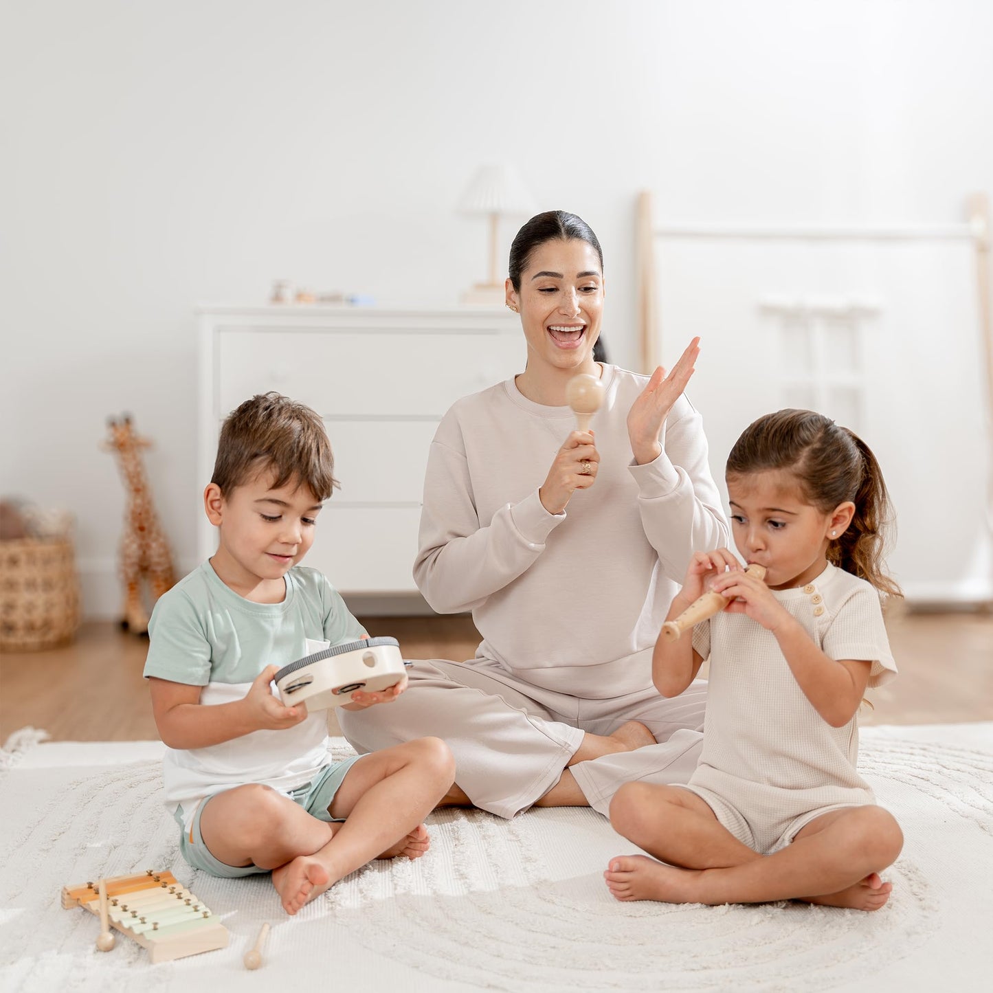 Comfy Cubs 4-Piece Kids Musical Instruments Set | Safe Non-Toxic Montessori Toys