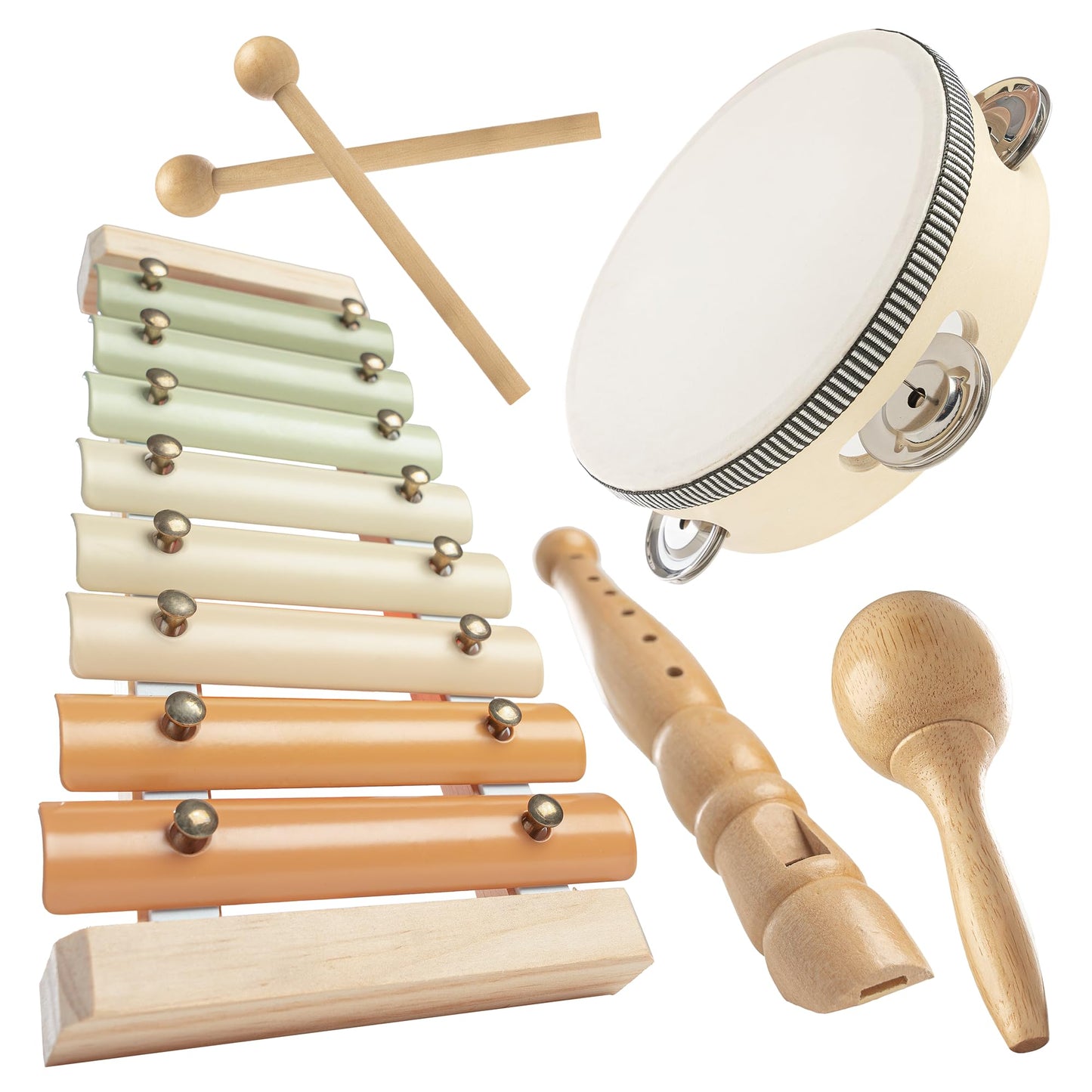 Comfy Cubs 4-Piece Kids Musical Instruments Set | Safe Non-Toxic Montessori Toys
