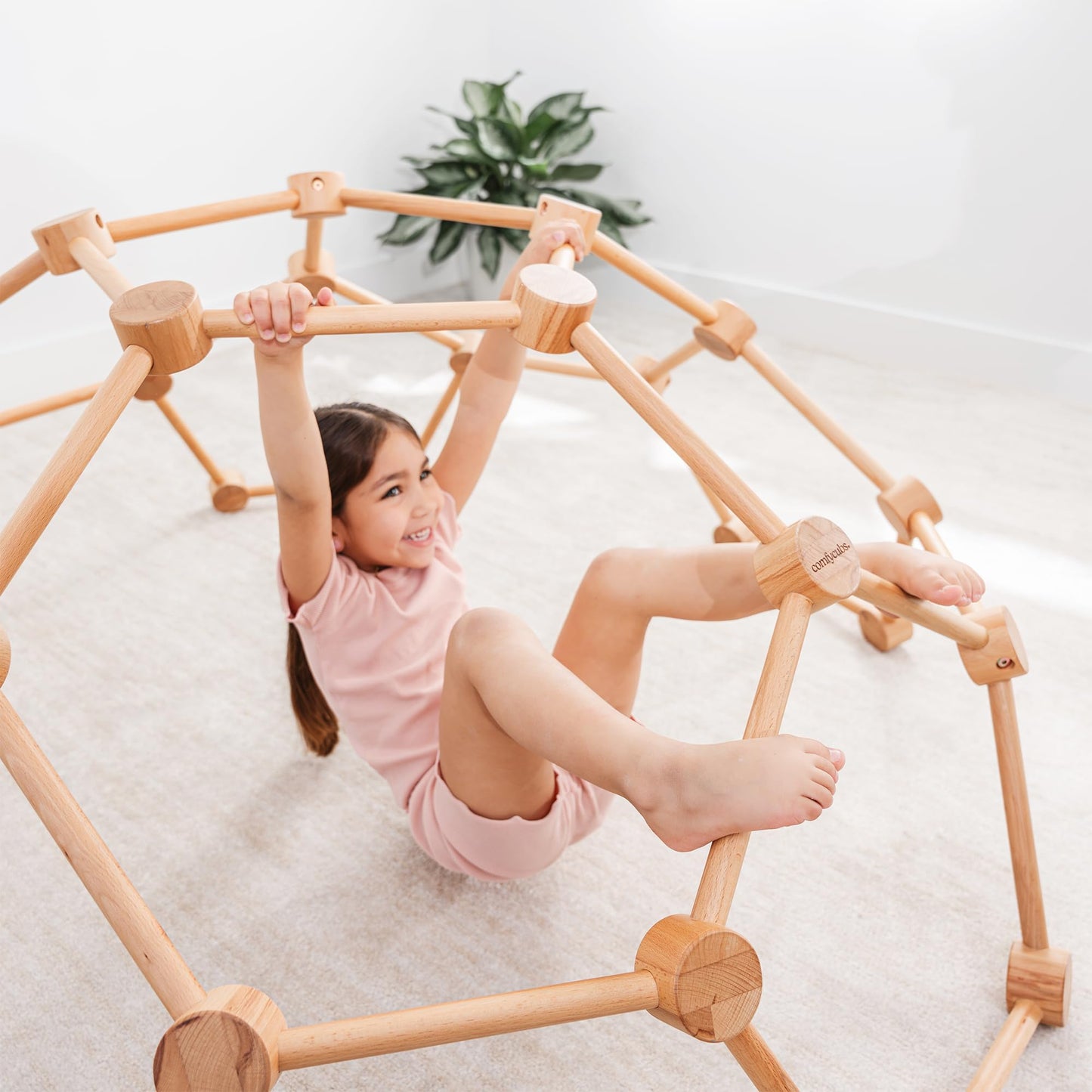 Comfy Cubs Wooden Toddler Play Gym & Montessori Climber for Ages 3-6