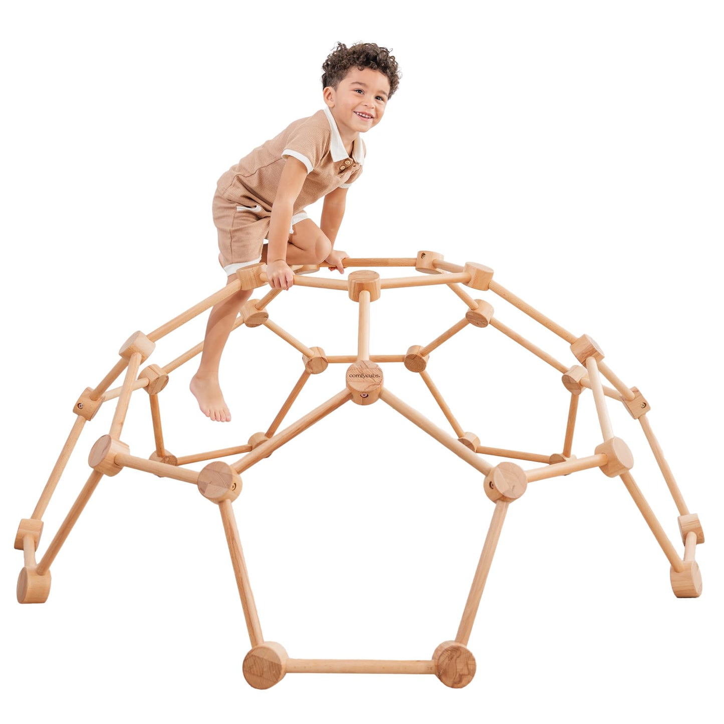 Comfy Cubs Wooden Toddler Play Gym & Montessori Climber for Ages 3-6