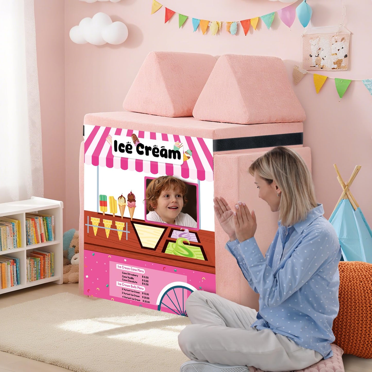 ComfyKit 4-Pcs Play Panel Set for Kids Couch — Durable Polyester Panels for Imaginative Play