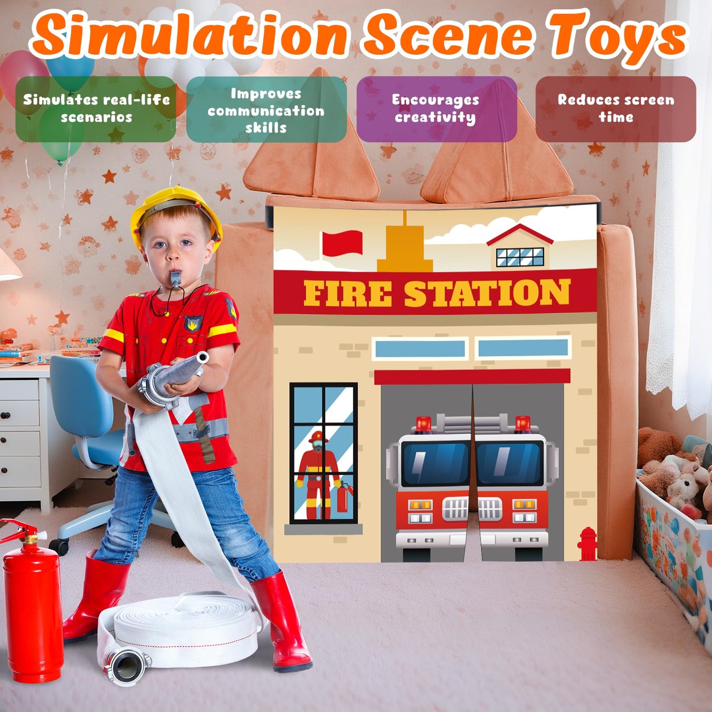 ComfyKit 4-Pcs Play Panel Set for Kids Couch — Durable Polyester Panels for Imaginative Play