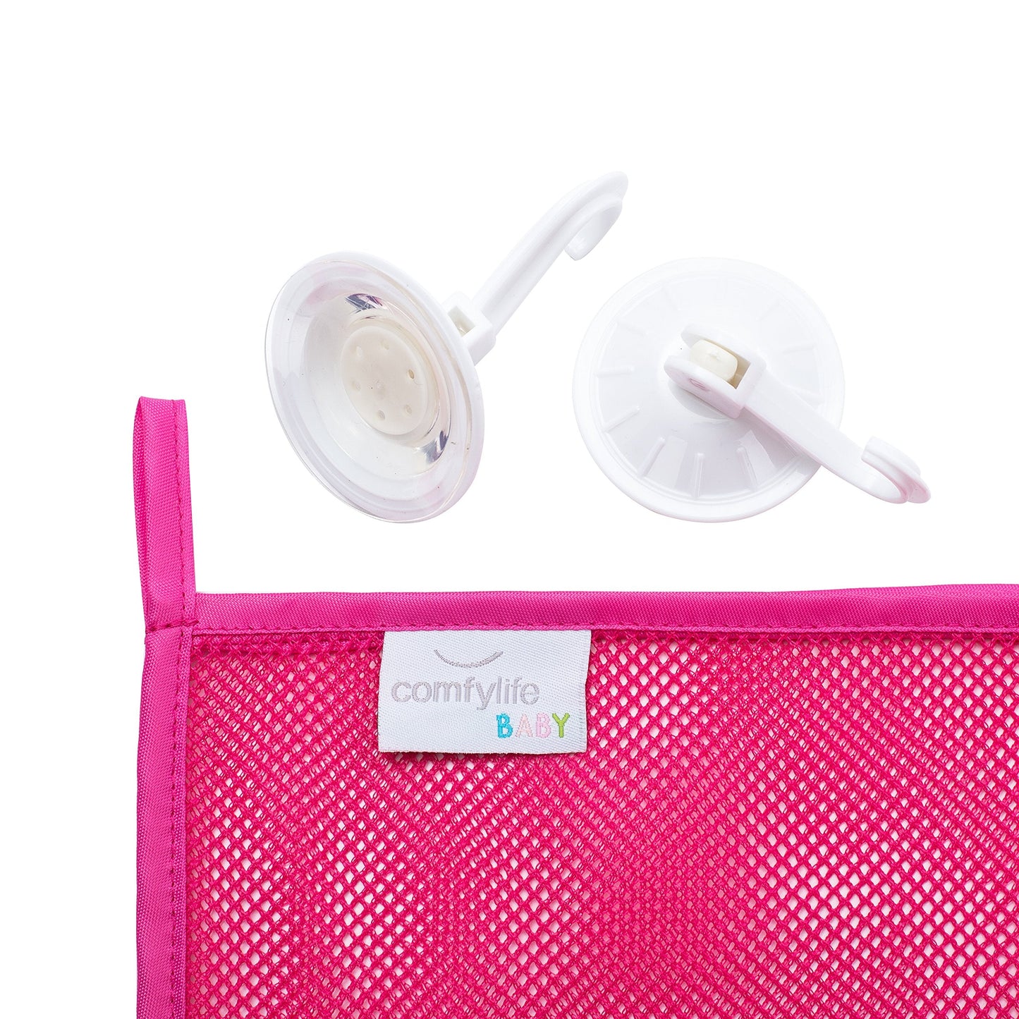 Comfylife 2 x Mesh Bath Toy Organizer with 6 Suction Hooks – Bath Toy Storage & Shower Caddy