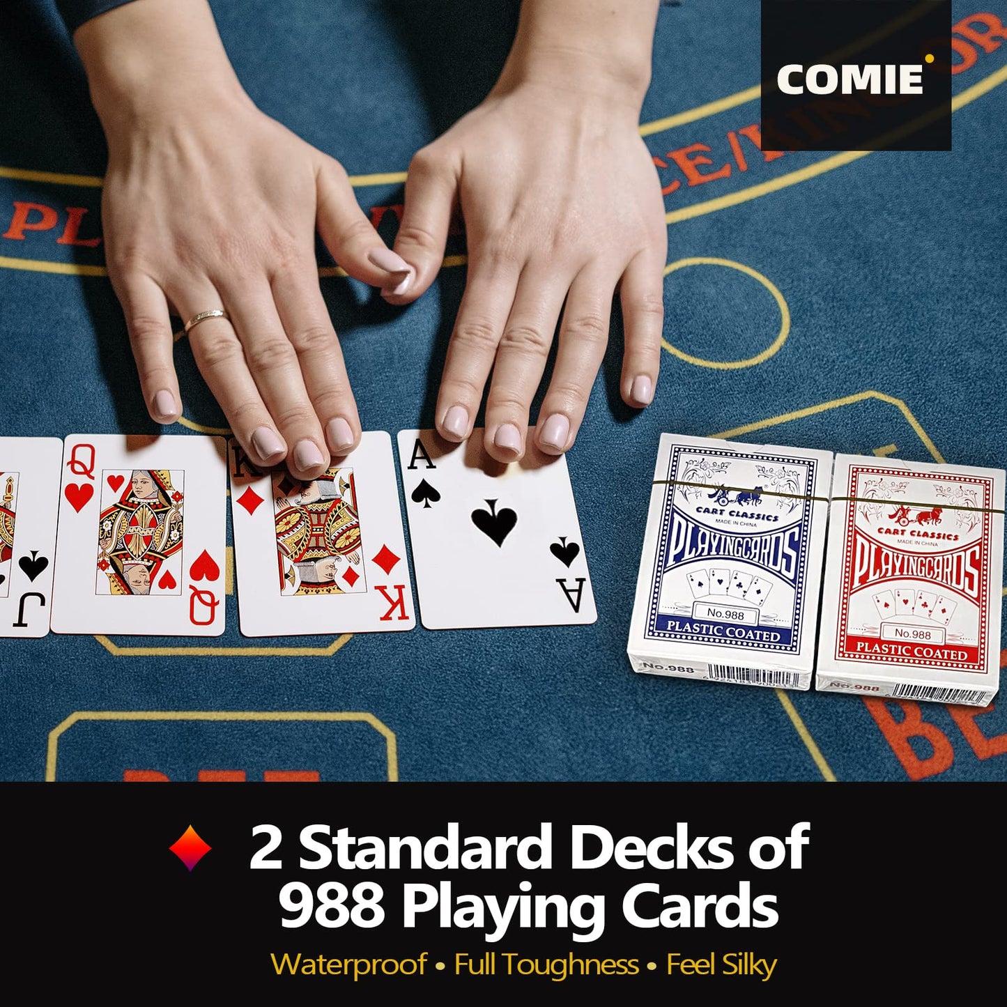 Comie Poker Chips 500PCS Set with Aluminum Travel Case • 11.5g Casino-Quality Chips