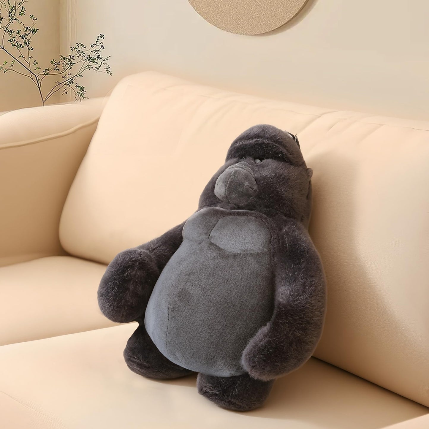 Comnonage Stuffed Animal Gorilla – 15-Inch Plush for All Ages | Soft Realistic Gorilla Toy