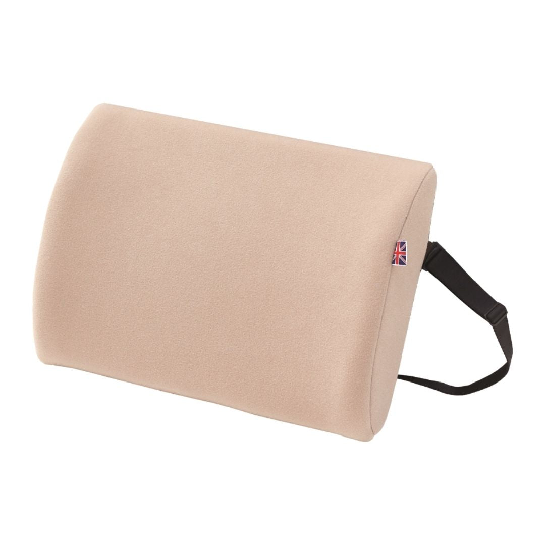 Compact Lumbar Support Cushion – Portable Chair Backrest with Adjustable Strap