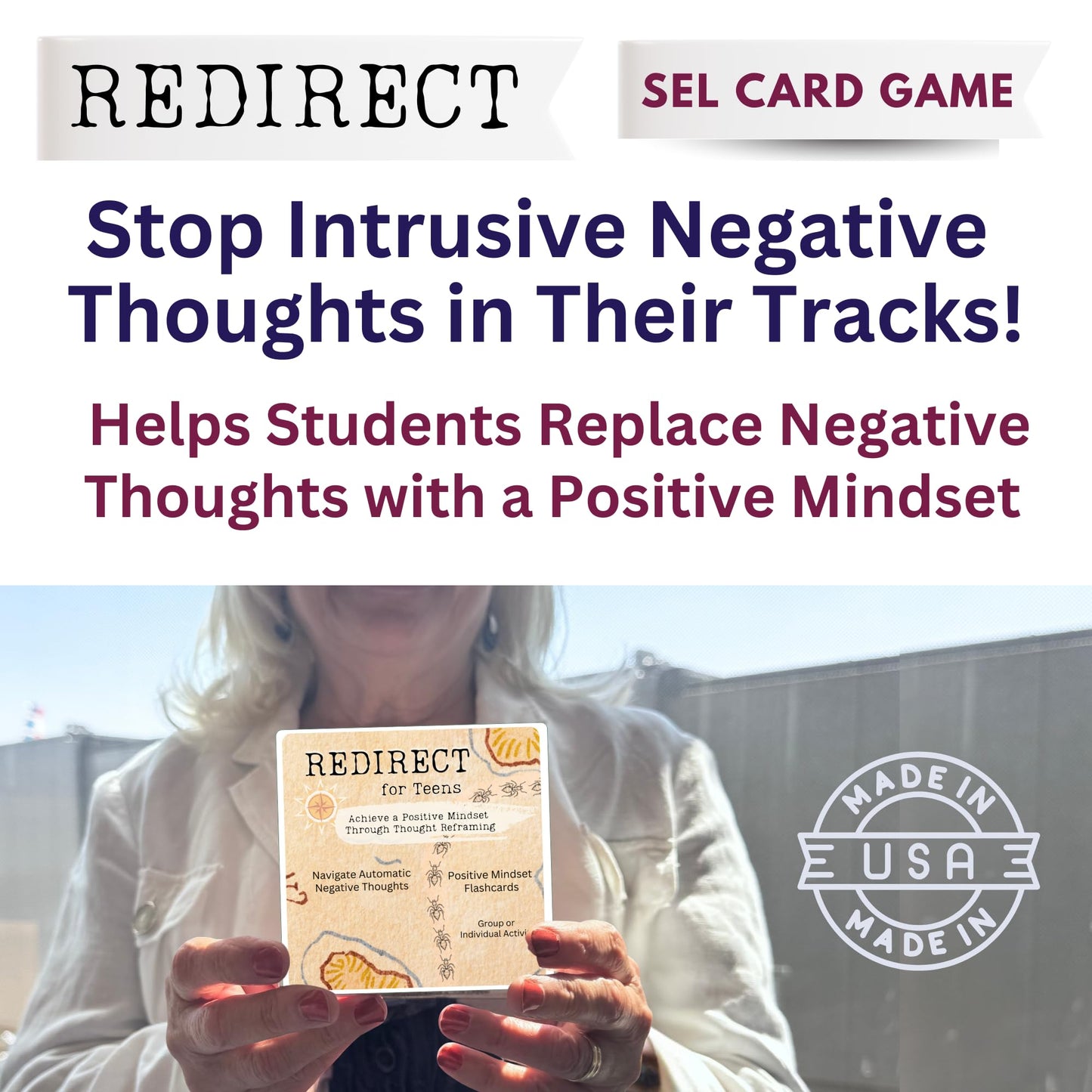 Redirect Flashcards – Transform ANTs into Positive Affirmations | COMPASS POSITIVE MINDSET TOOLS