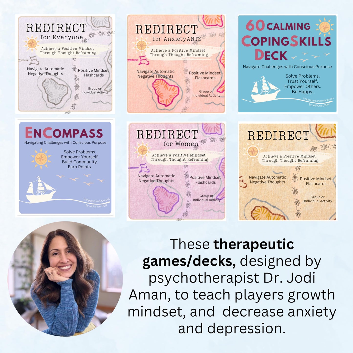 Redirect Flashcards – Transform ANTs into Positive Affirmations | COMPASS POSITIVE MINDSET TOOLS