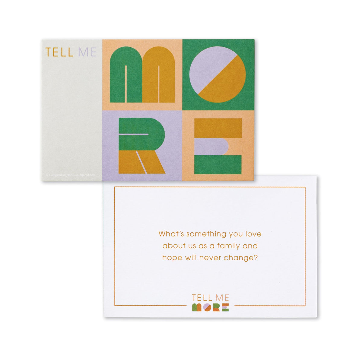 Compendium Tell Me More Family Edition: 52 Conversation Starters to Spark Family Moments