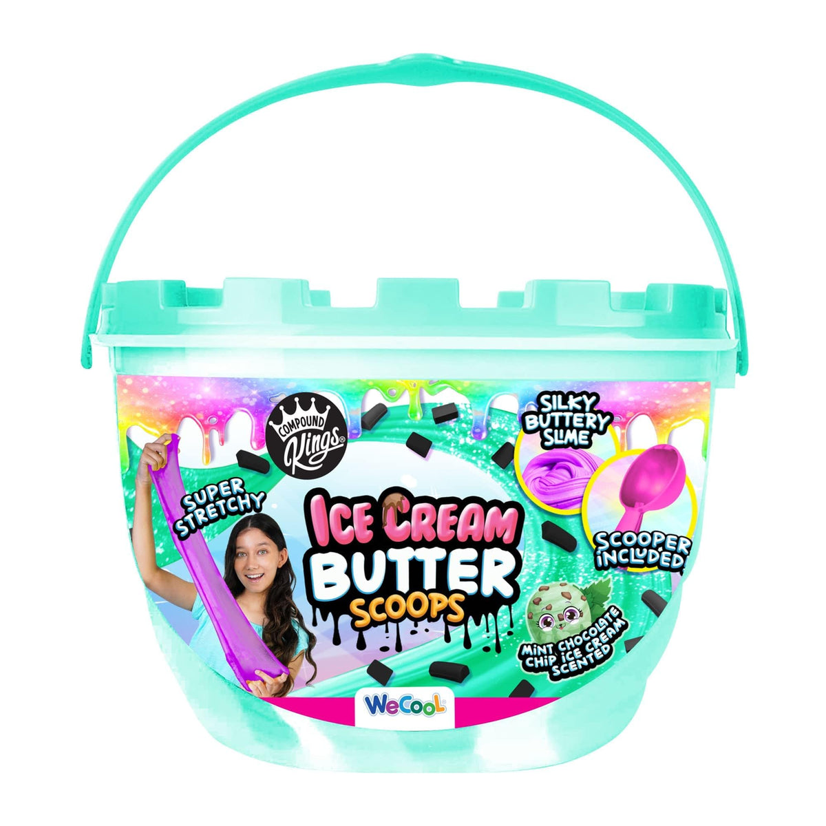 Compound Kings Ice Cream Butter Cloudz Slime Bucket – Mint Chip (Non-Toxic)