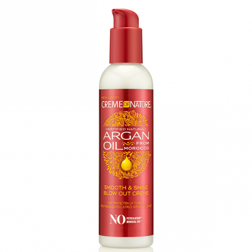 Creme Of Nature Argan Oil Blow Out Creme 7.5 oz / 225 ml - Heat Protection & Frizz Control