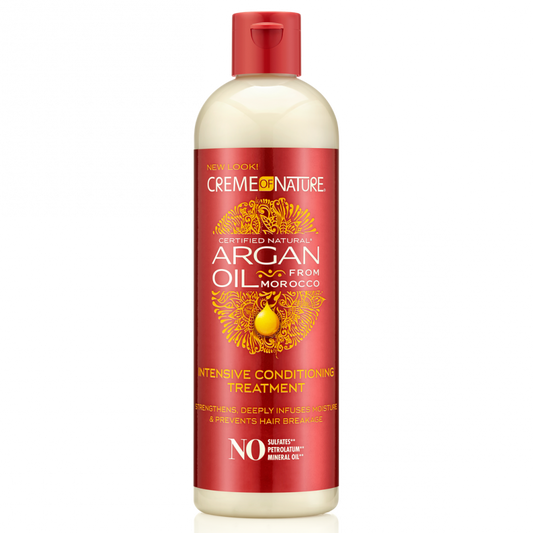 Creme of Nature Argan Oil Intensive Conditioning Treatment 12 oz / 355 ml - Deep Repair for Dry & Damaged Hair
