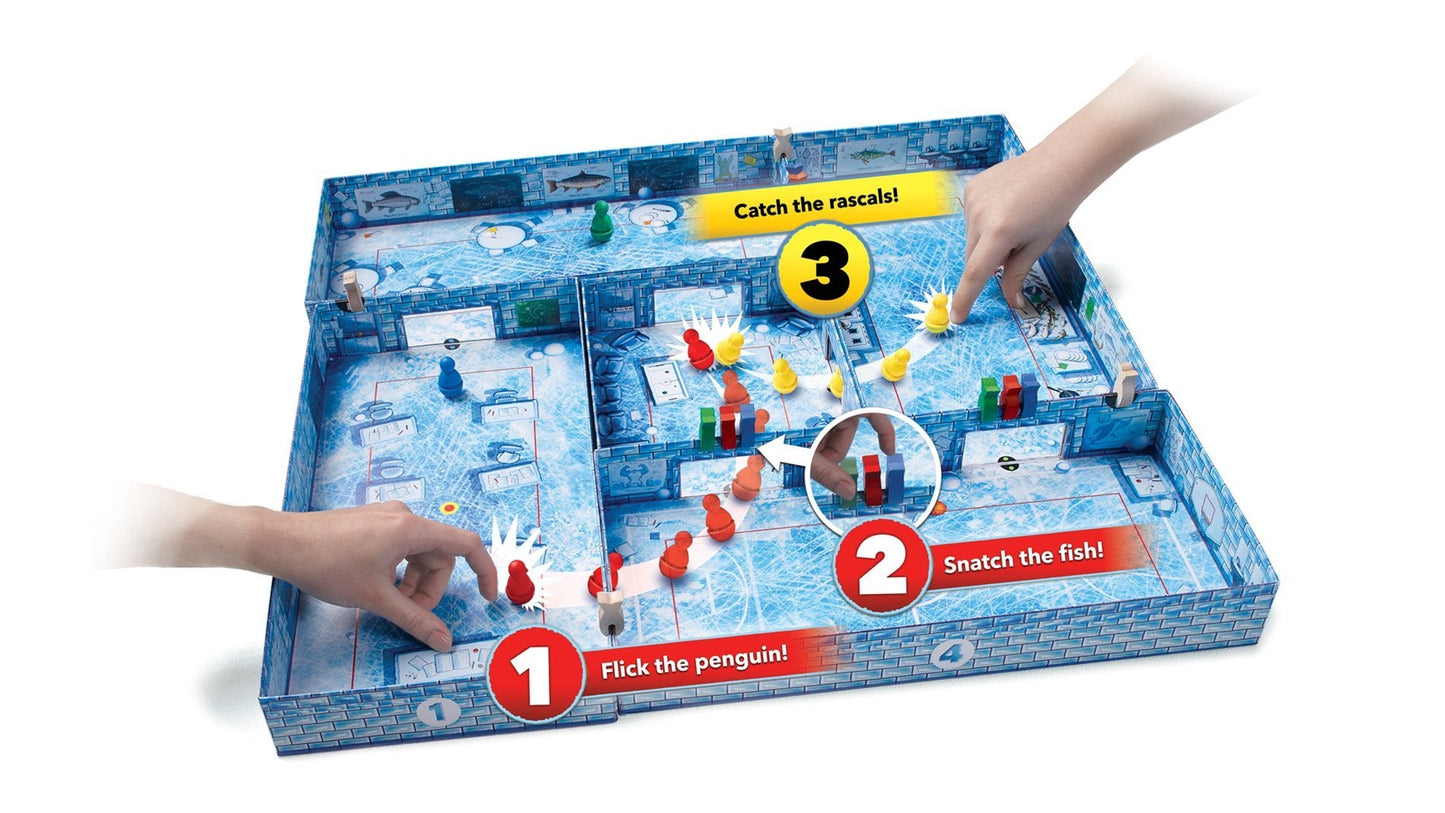 Conclave ICECOOL: Fast & Fun Penguin Flicking Board Game for 2-4 Players