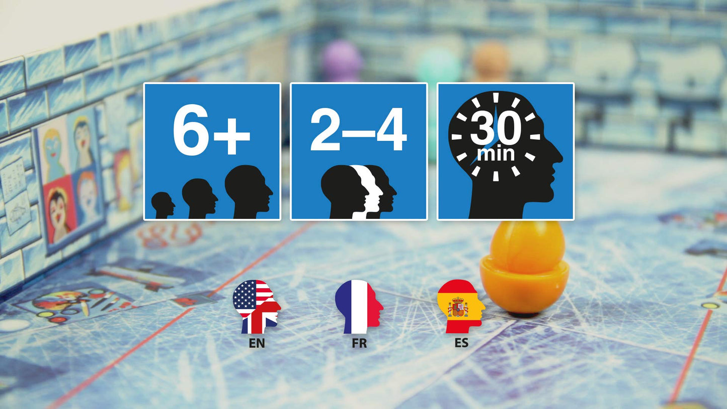 Conclave ICECOOL: Fast & Fun Penguin Flicking Board Game for 2-4 Players