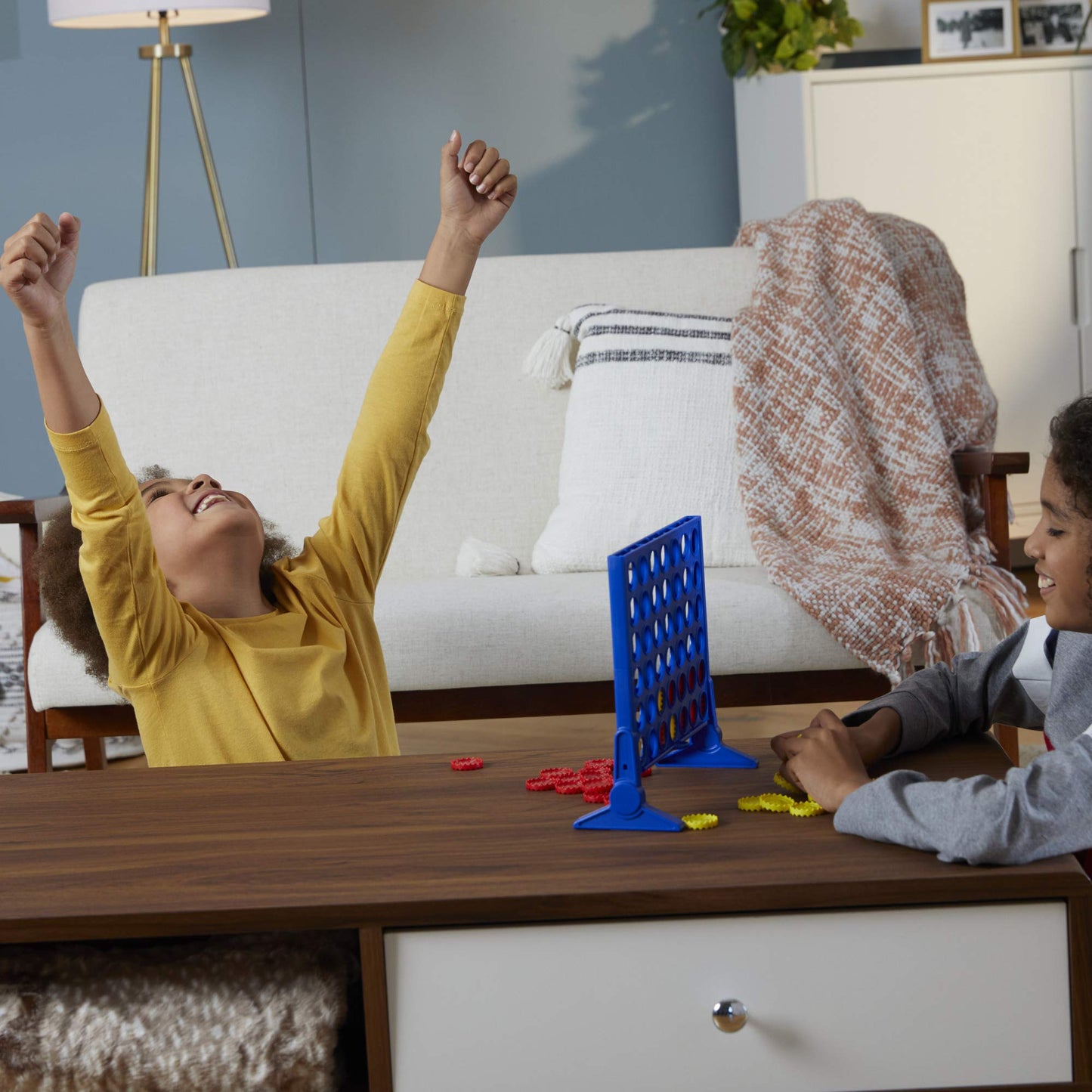 Hasbro Gaming Connect 4 Classic Grid - 2-Player Strategy Game for Family
