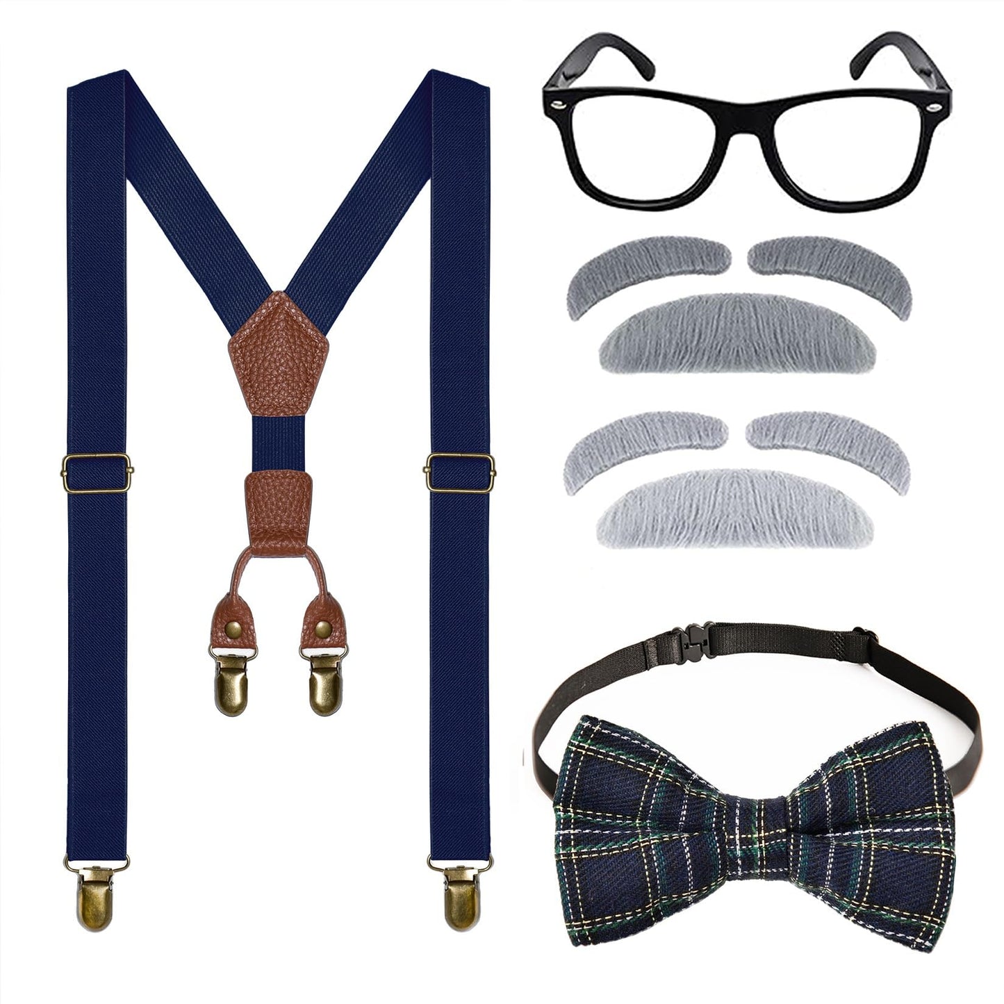 CONNICS Kids 100th Day of School Costume for Boys – Grandpa Old-Man Dress Up