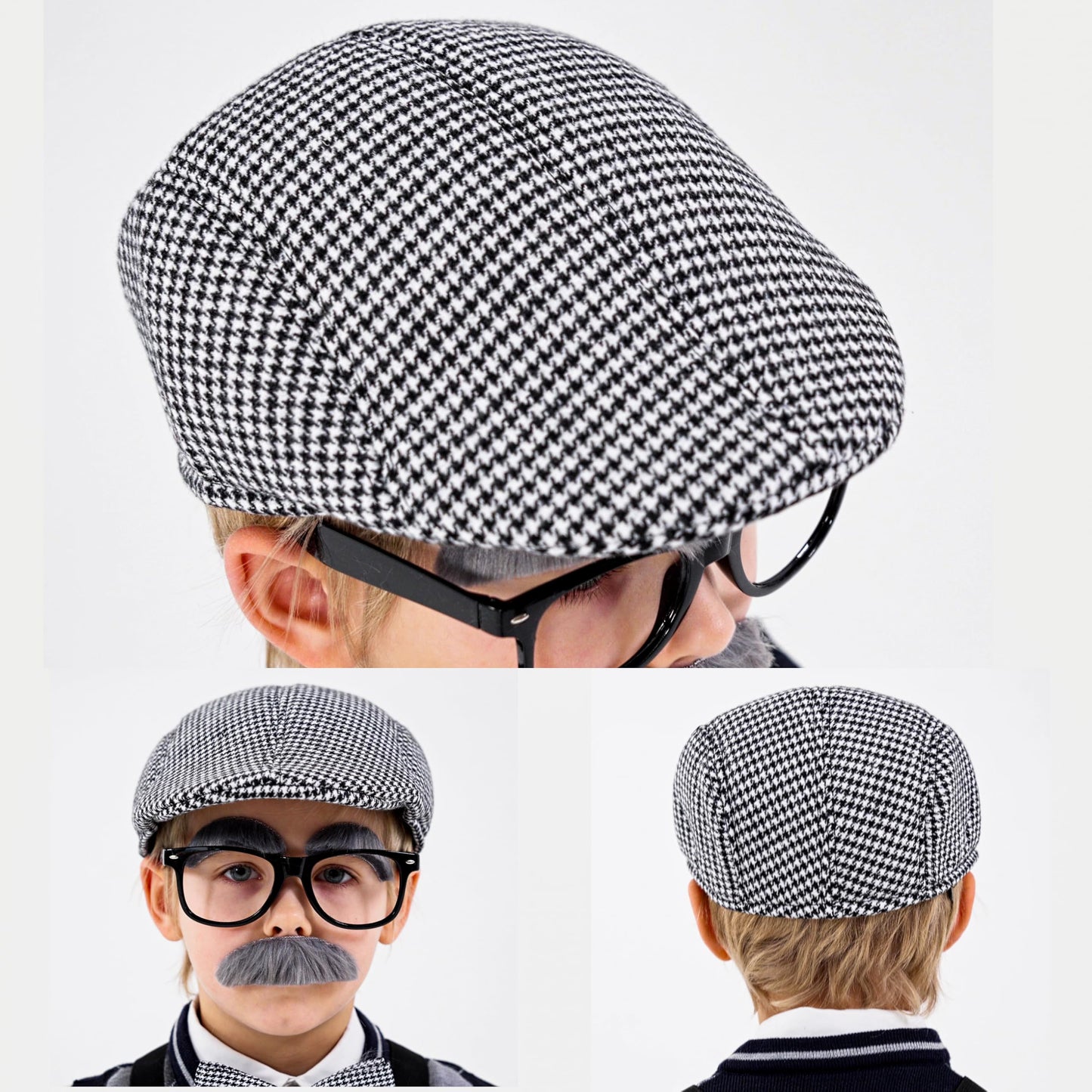 CONNICS Kids 100 Days of School Costume Kit — Grandpa Vest, Cane, Glasses