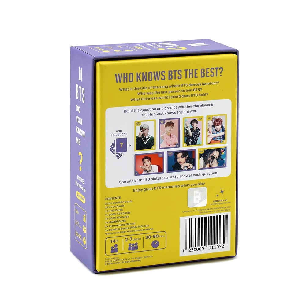 CONSTELLAR Do You Know Me? BTS Edition – English Version Card Game