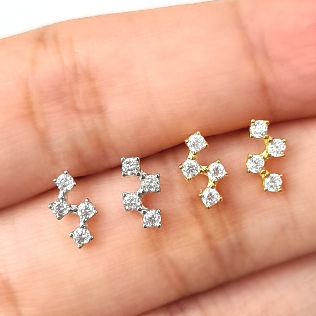 Constellation Earrings in Gold