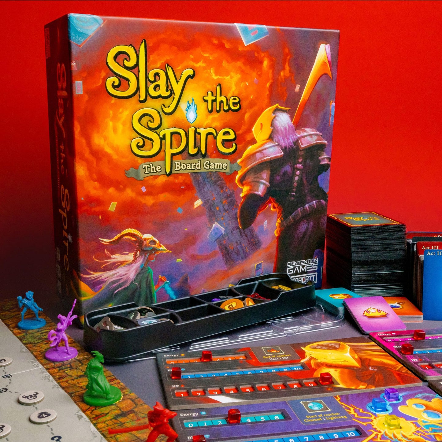 Slay The Spire: The Board Game – Cooperative Fantasy Deck-Building Adventure by Contention Games