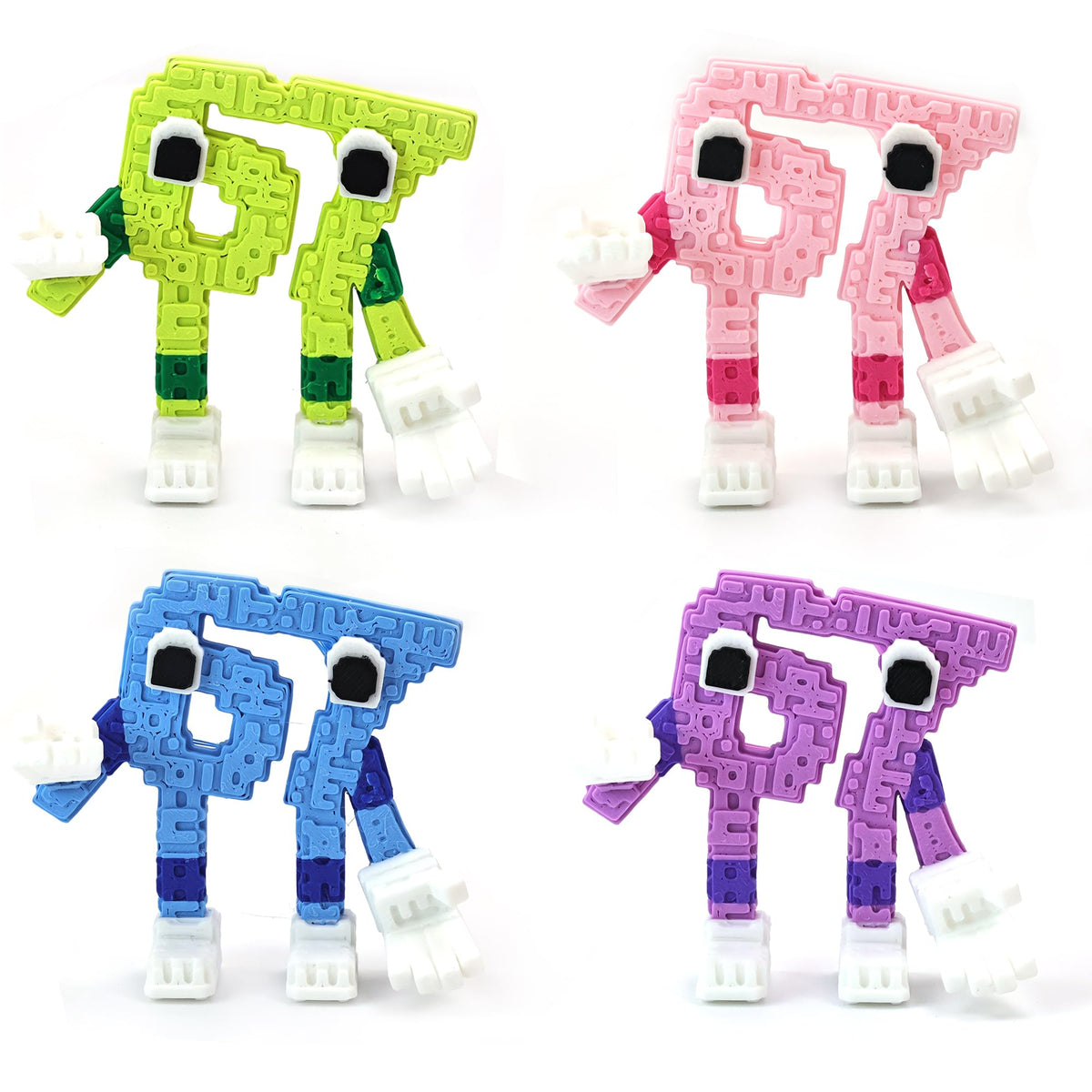Conteyeh 4Pcs Steal a Brainrot 67 Meme Collectible Figures – Colorful Desk Decor