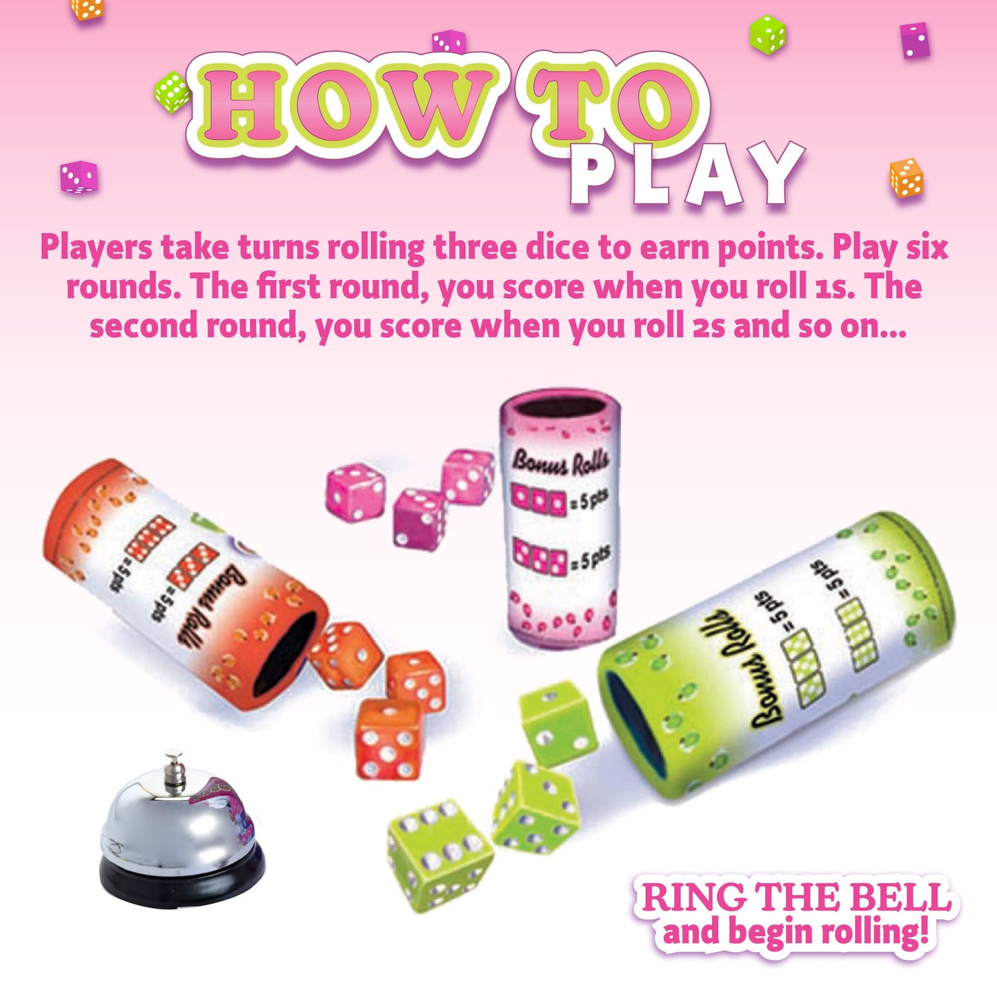 Continuum Games Box of Bunco – Ladies Night Party Box for 2–12 Players