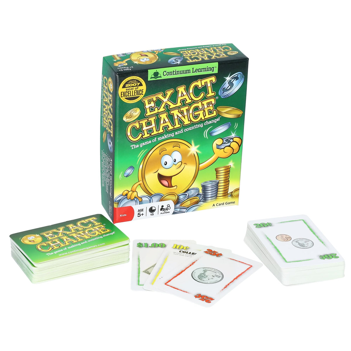 Continuum Games Exact Change Card Game – Educational Money Counting for Kids